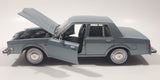 2011 Motor Max No. 73333 1986 Dodge Diplomat Metallic Light Blue 1/24 Scale 8 1/2" Long Die Cast Toy Car Vehicle with Opening Front Doors and Hood