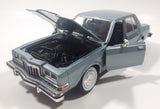2011 Motor Max No. 73333 1986 Dodge Diplomat Metallic Light Blue 1/24 Scale 8 1/2" Long Die Cast Toy Car Vehicle with Opening Front Doors and Hood