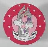 1990 Brach's Warner Bros. Looney Tunes Bugs Bunny & Friends Bunny Be My Valentine Tunnel Of Love Pink 6 1/4" Tall Tin Metal Can