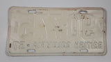 Vintage 1957 British Columbia White with Dark Blue Letters Vehicle License Plate Tag 90 775