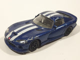 Burago Dodge Viper GTS Coupe Blue 1/43 Scale Die Cast Toy Car Vehicle with Opening Doors Made in Italy