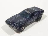 2009 Hot Wheels Rebel Rides Dixie Challenger '70 Dodge Challenger Metalflake Blue Die Cast Toy Car Vehicle