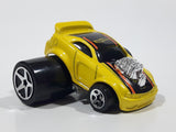 2004 Hot Wheels First Editions Fatbax 04 Mustang GT Yellow Die Cast Toy Car Vehicle