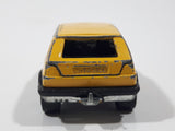 Vintage Majorette No. 235 VW Golf GTI Yellow 1/56 Scale Die Cast Toy Car Vehicle with Opening Rear Hatch