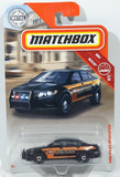 2020 Matchbox MBX Rescue Ford Police Interceptor Black Die Cast Toy Car Vehicle New in Package