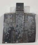 Vintage International Harvester 4" x 3 1/4" Chrome Metal Tractor Emblem Badge 184121 R1