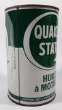Vintage Quaker State S.A.E. 20 - 20W Motor Oil 1 Imperial Quart 1.14 Litres Metal Can FULL Burlington, Ontario