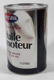 Vintage Amsoil 100% Synthetic SAE 10W-40 Engine Oil "25, 000 Miles or One Year" 1 Litre Metal Can Full Superior Wisconsin