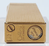 Vintage Colibri Of London John Sterling 2 1/2" Tall Gold Plated Gas Lighter