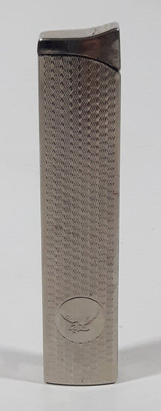 Vintage Army Eagle 3 1/8" Tall Silver Tone Gas Lighter