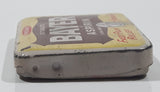 Vintage Bayer 12 Tablets Aspirin "Genuine" Fast Pain Relief 'Press Here' Small Pocket Size Tin Metal Hinged Pill Case EMPTY