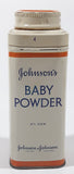 Vintage Johnson's Baby Powder 4 1/2 OZS. 5" Tall Tin Container Johnson & Johnson Limited Montreal EMPTY