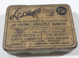 Extremely Rare Antique Lacey's (London) Ltd. London England Reducing Chewing Gum 75 Cent Small Pocket Size Tin Metal Hinged Case Enterprise Sales & Distributors, Vancouver Canada EMPTY