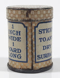 Antique B&B Bauer & Black Chicago U.S.A. Adhesive Plaster Rubber 1 Inch Wide 1 Yard Long 1 1/4" Tall Small Round Tin Metal Canister EMPTY