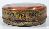 Antique Boots Pure Drug Co. Ltd Basilicon Oinment Resin Ointment B.P.C. 2 3/8" Wide Orange Tin Metal Canister Nottingham England