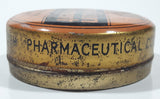 Antique Boots Pure Drug Co. Ltd Basilicon Oinment Resin Ointment B.P.C. 2 3/8" Wide Orange Tin Metal Canister Nottingham England