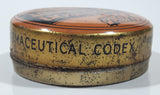 Antique Boots Pure Drug Co. Ltd Basilicon Oinment Resin Ointment B.P.C. 2 3/8" Wide Orange Tin Metal Canister Nottingham England