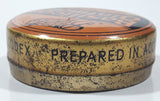 Antique Boots Pure Drug Co. Ltd Basilicon Oinment Resin Ointment B.P.C. 2 3/8" Wide Orange Tin Metal Canister Nottingham England