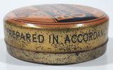 Antique Boots Pure Drug Co. Ltd Basilicon Oinment Resin Ointment B.P.C. 2 3/8" Wide Orange Tin Metal Canister Nottingham England