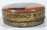 Antique Boots Pure Drug Co. Ltd Basilicon Oinment Resin Ointment B.P.C. 2 3/8" Wide Orange Tin Metal Canister Nottingham England