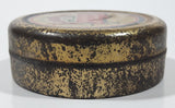 Antique Lanoline A delightfully soothing Emollient 2 3/8" Wide Tin Metal Canister