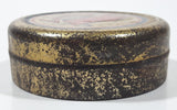 Antique Lanoline A delightfully soothing Emollient 2 3/8" Wide Tin Metal Canister