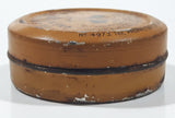 Antique 1910s Dr. A.W. Chases's Ointment Mfg By Edmanson Bates & Co. Ltd Sole Distributors 1 3/4" Wide Orange Tin Metal Canister