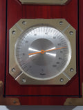 Vintage Thermor Thermometer Barometer Hygrometer Wood Cased Weather Station Made in Japan