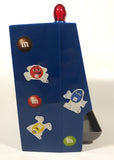2008 Mars M&M's World Chocolate Candies 9" Tall Blue Plastic Slot Machine Candy Dispenser Lights and Sound