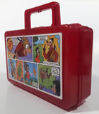 Vintage Whirley Disney's Cook'd Up Comics Goofy and Max Red Plastic Pencil Case