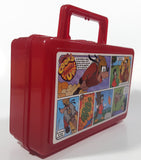 Vintage Whirley Disney's Cook'd Up Comics Goofy and Max Red Plastic Pencil Case