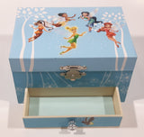 Enesco Disney Tinkerbell Fairies Wind Up Musical Jewelry Box with Drawer Plays Beethoven Fur Elise