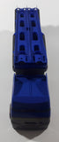 2012 Mattel Hot Wheels City Semi Truck Auto Hauler Car Carrier Holds Up To 40 Cars Blue 17 3/4" Long Plastic Die Cast Toy Car Vehicle Y0583