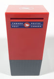 Canada Post Postes Canada 6 3/4" Tall Red and Grey Plastic Coin Bank