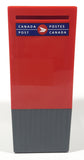 Canada Post Postes Canada 6 3/4" Tall Red and Grey Plastic Coin Bank