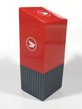 Canada Post Postes Canada 6 3/4" Tall Red and Grey Plastic Coin Bank