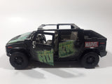 Maisto Marvel Comics The Incredible Hulk Hummer H2 Black 1/27 Scale Die Cast Toy Car Vehicle with Opening Doors Missing Parts