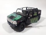 Maisto Marvel Comics The Incredible Hulk Hummer H2 Black 1/27 Scale Die Cast Toy Car Vehicle with Opening Doors Missing Parts