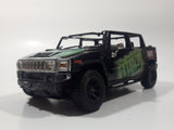Maisto Marvel Comics The Incredible Hulk Hummer H2 Black 1/27 Scale Die Cast Toy Car Vehicle with Opening Doors Missing Parts