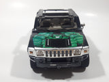 Maisto Marvel Comics The Incredible Hulk Hummer H2 Black 1/27 Scale Die Cast Toy Car Vehicle with Opening Doors Missing Parts