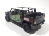 Maisto Marvel Comics The Incredible Hulk Hummer H2 Black 1/27 Scale Die Cast Toy Car Vehicle with Opening Doors Missing Parts