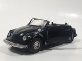 Unknown Brand No. 8602 Volkswagen Beetle Convertible Black 1/35 Scale Die Cast Toy Car Vehicle with Opening Doors Missing Parts