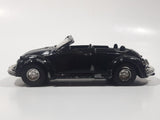 Unknown Brand No. 8602 Volkswagen Beetle Convertible Black 1/35 Scale Die Cast Toy Car Vehicle with Opening Doors Missing Parts
