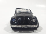 Unknown Brand No. 8602 Volkswagen Beetle Convertible Black 1/35 Scale Die Cast Toy Car Vehicle with Opening Doors Missing Parts