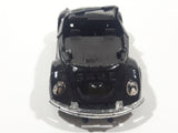 Unknown Brand No. 8602 Volkswagen Beetle Convertible Black 1/35 Scale Die Cast Toy Car Vehicle with Opening Doors Missing Parts