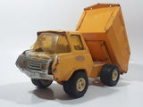 Vintage Tonka Cabover Dump Truck Yellow 9" Long Pressed Steel Die Cast Toy Car Vehicle