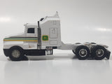 Ertl John Deere Kenworth T600A Semi Tractor Truck White Pull Back Die Cast Toy Car Vehicle