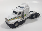Ertl John Deere Kenworth T600A Semi Tractor Truck White Pull Back Die Cast Toy Car Vehicle