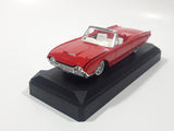 Solido Sixties 4517 1961 Ford Thunderbird Convertible Red 4 3/4" Long Die Cast Toy Car Vehicle with Opening Hood in Display Case