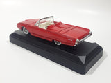 Solido Sixties 4517 1961 Ford Thunderbird Convertible Red 4 3/4" Long Die Cast Toy Car Vehicle with Opening Hood in Display Case
